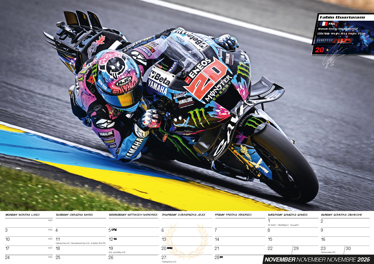 Bild: 9798893610307 | Moto GP Kalender 2025 | Offizieller MotoGP Kalender | Kalender | 14 S.