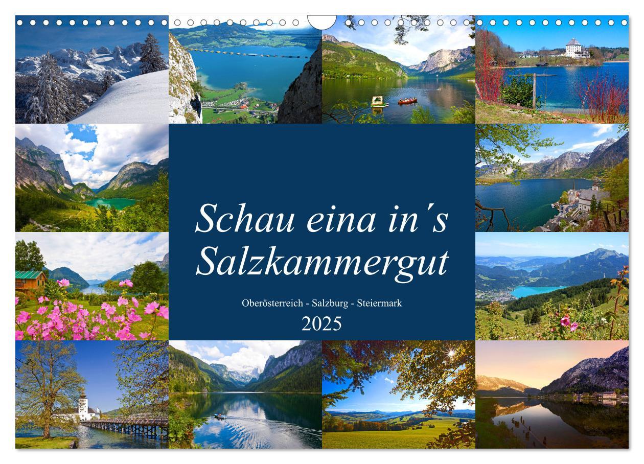 Cover: 9783435392827 | Schau eina in´s Salzkammergut (Wandkalender 2025 DIN A3 quer),...