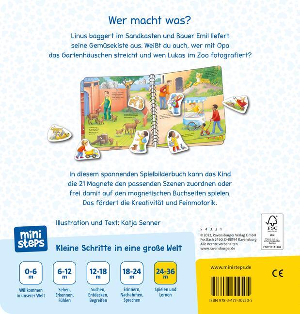 Bild: 9783473302505 | ministeps: Wer macht was? | Katja Senner | Taschenbuch | Spiralbindung