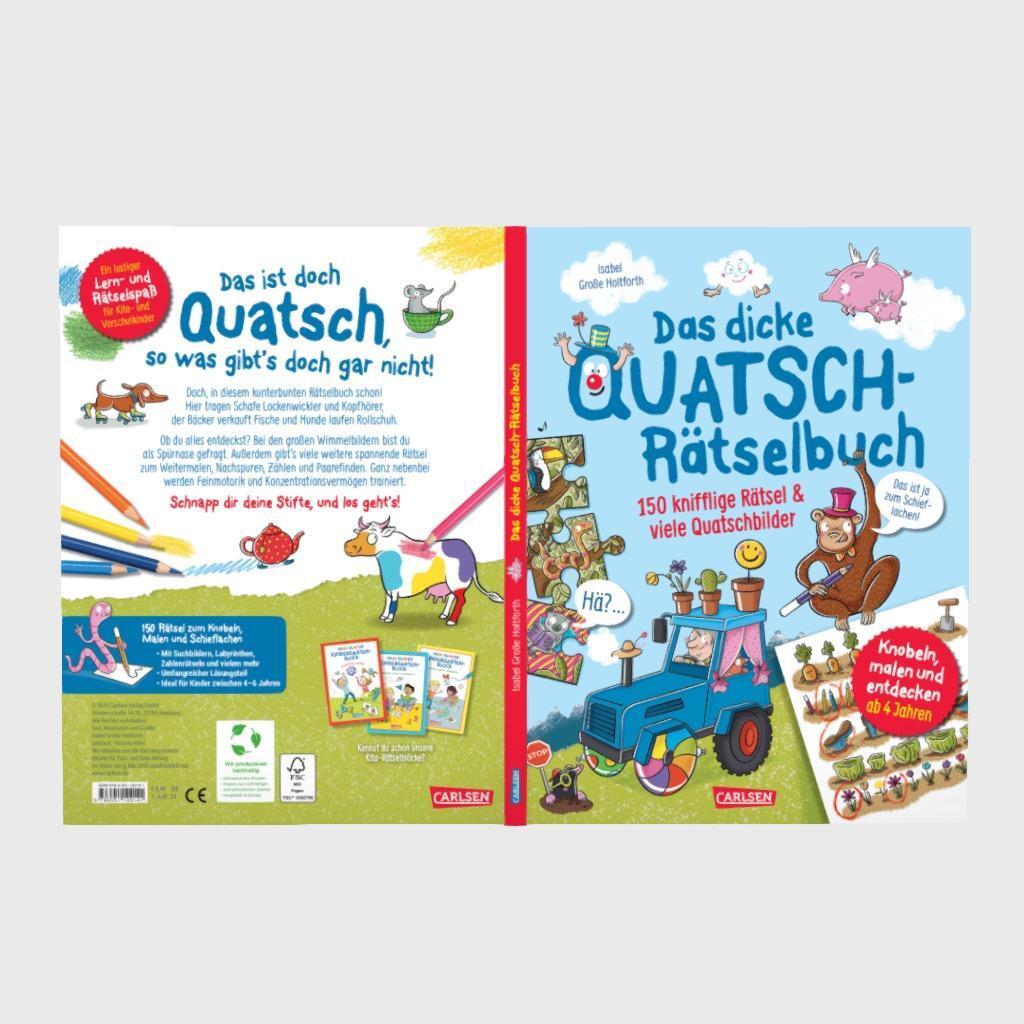 Bild: 9783551192141 | Das dicke Quatsch-Rätselbuch | Isabel Große Holtforth | Taschenbuch