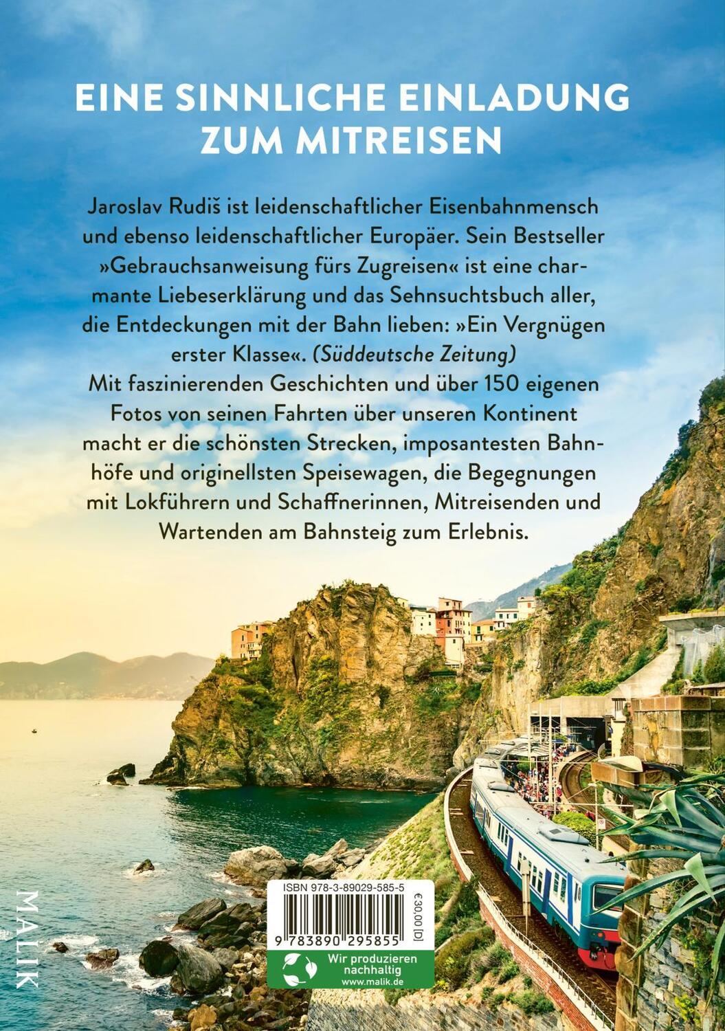 Rückseite: 9783890295855 | Zug um Zug durch Europa | Jaroslav Rudis | Buch | 256 S. | Deutsch