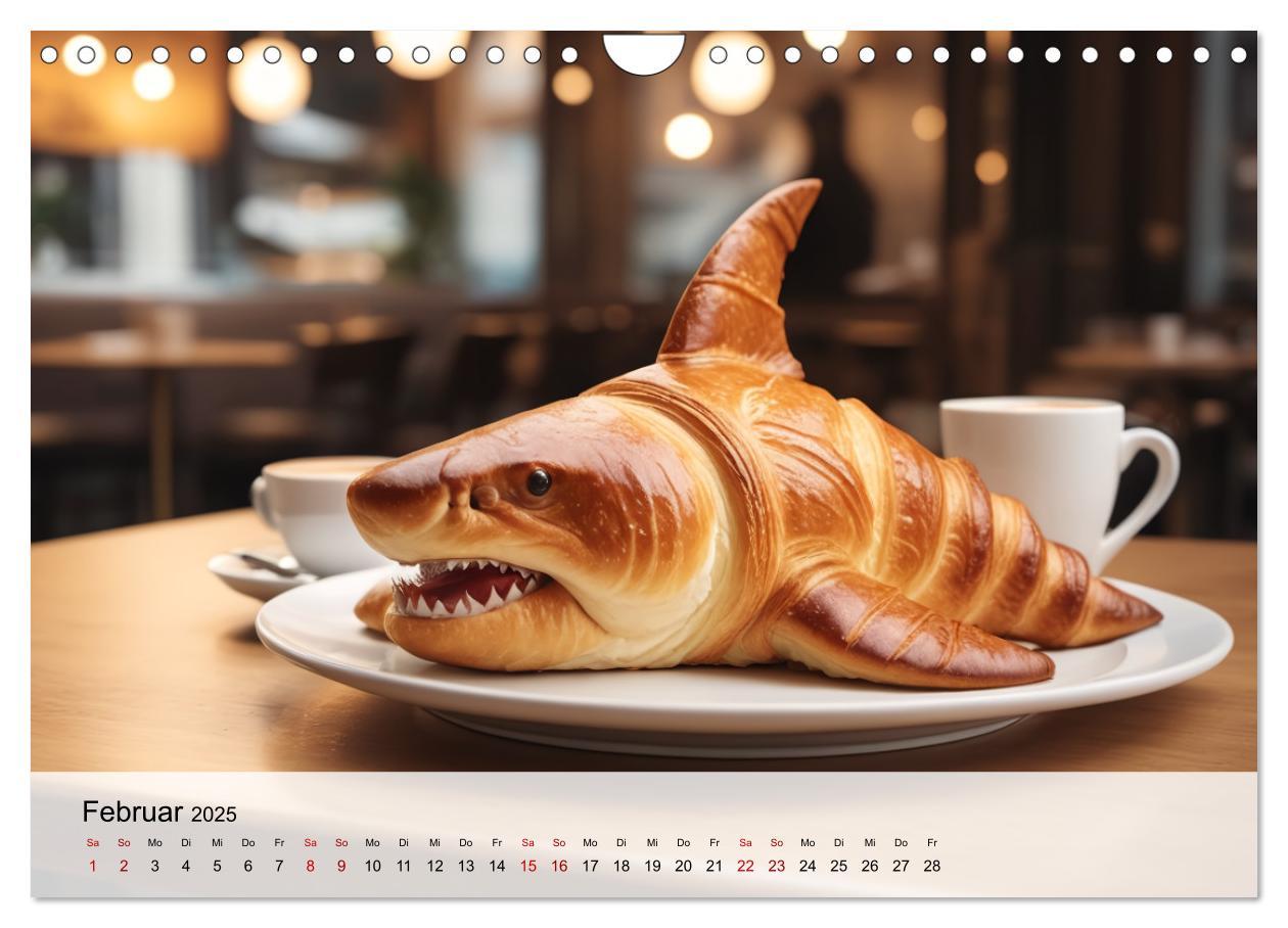 Bild: 9783383777110 | Tierische Croissants (Wandkalender 2025 DIN A4 quer), CALVENDO...