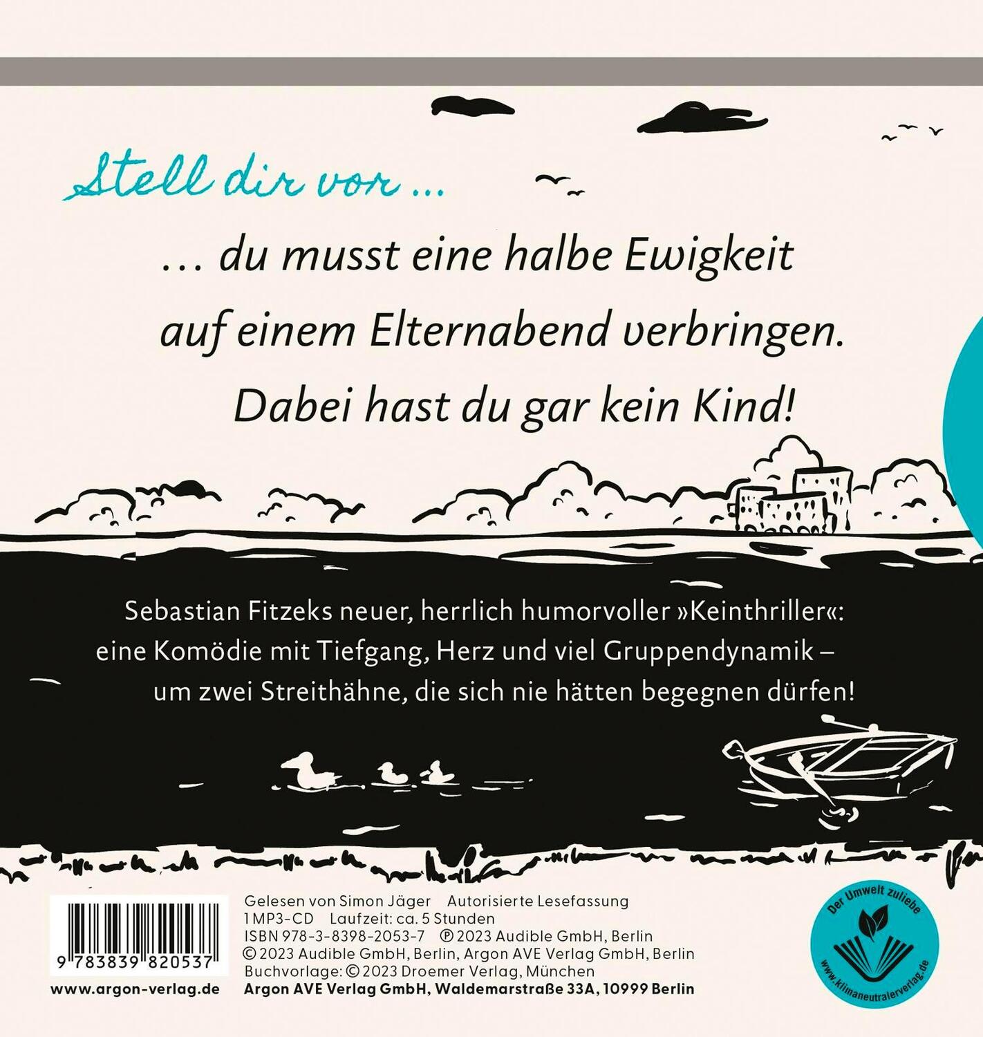 Rückseite: 9783839820537 | Elternabend | Kein Thriller (Auch wenn der Titel nach Horror klingt!)