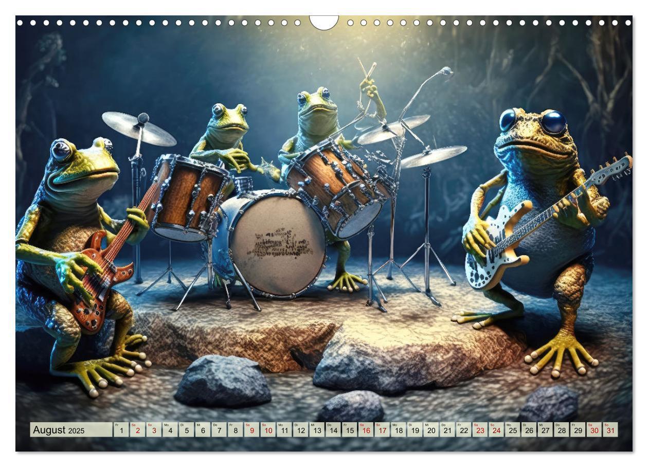 Bild: 9783383916236 | Frosch Konzert (Wandkalender 2025 DIN A3 quer), CALVENDO...