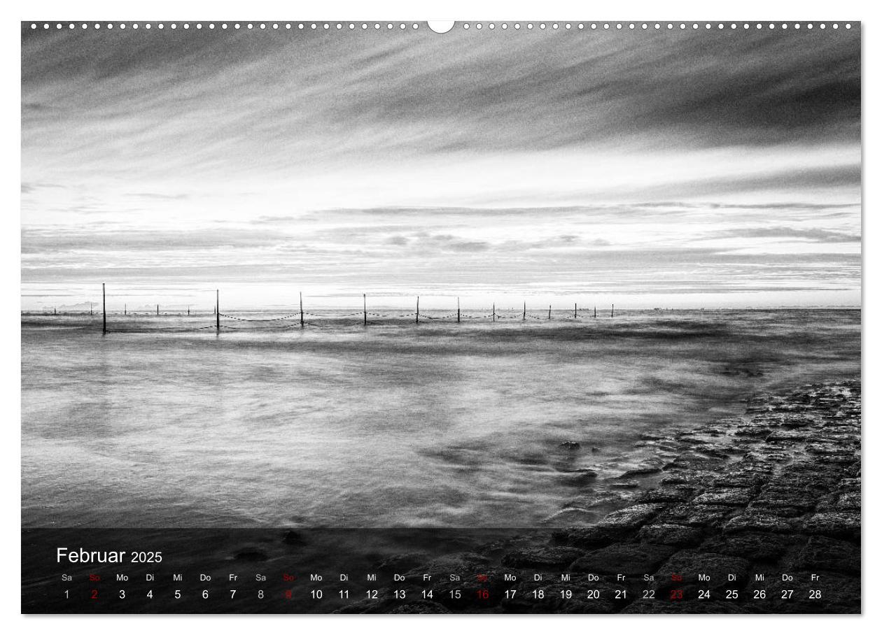 Bild: 9783435370528 | Wangerooge Noir (Wandkalender 2025 DIN A2 quer), CALVENDO...