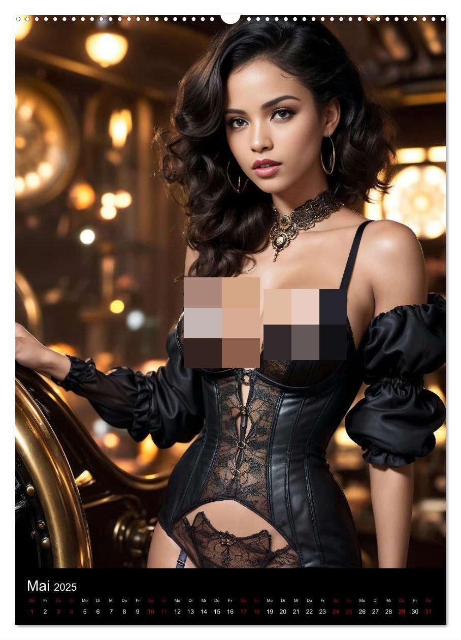 Bild: 9783383761515 | Sexy Steampunk (Wandkalender 2025 DIN A2 hoch), CALVENDO...