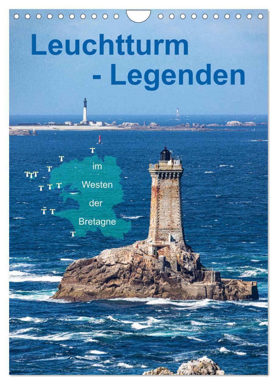 Cover: 9783435893980 | Leuchtturm-Legenden im Westen der Bretagne (Wandkalender 2025 DIN...