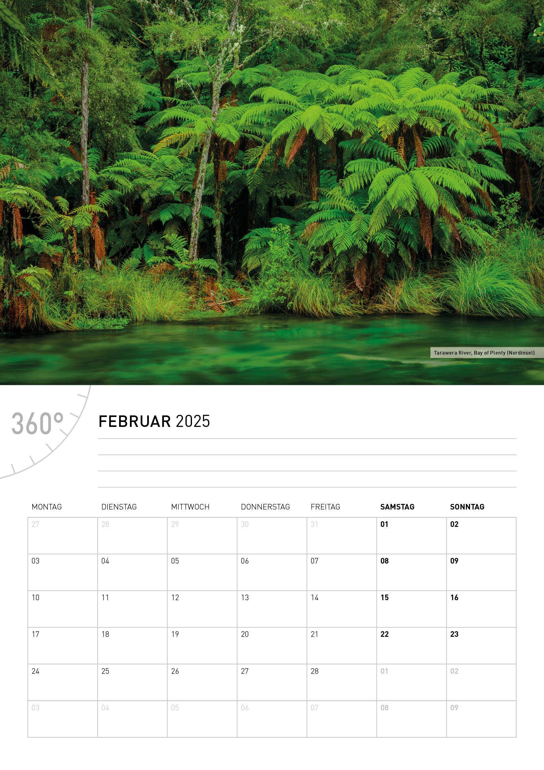 Bild: 9783968555720 | 360° Neuseeland Broschürenkalender 2025 | Christian Heeb | Kalender