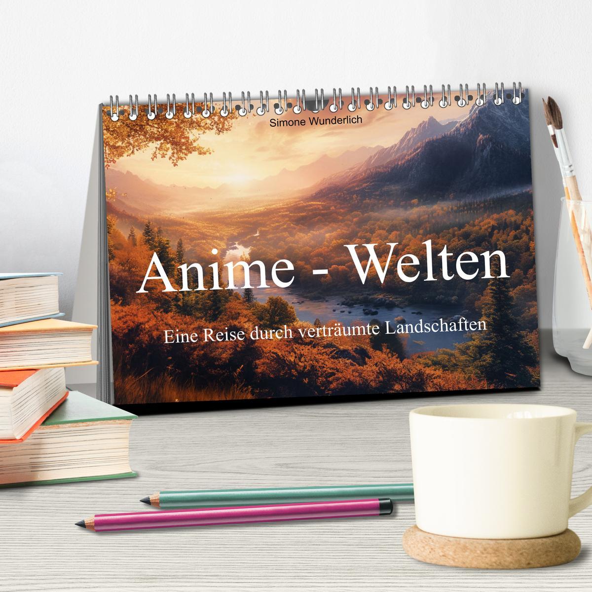 Bild: 9783383786235 | Anime - Welten: Eine Reise durch verträumte Welten (Tischkalender...