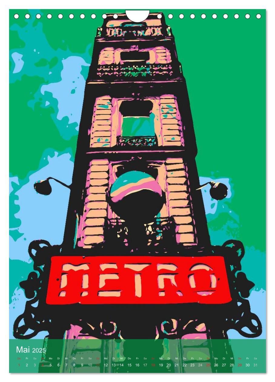 Bild: 9783457016633 | Paris pop-art (Wandkalender 2025 DIN A4 hoch), CALVENDO Monatskalender