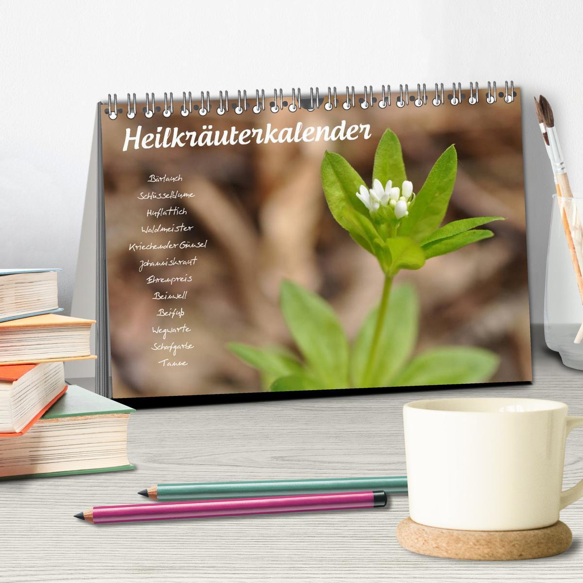 Bild: 9783435704460 | Heilkräuterkalender (Tischkalender 2025 DIN A5 quer), CALVENDO...