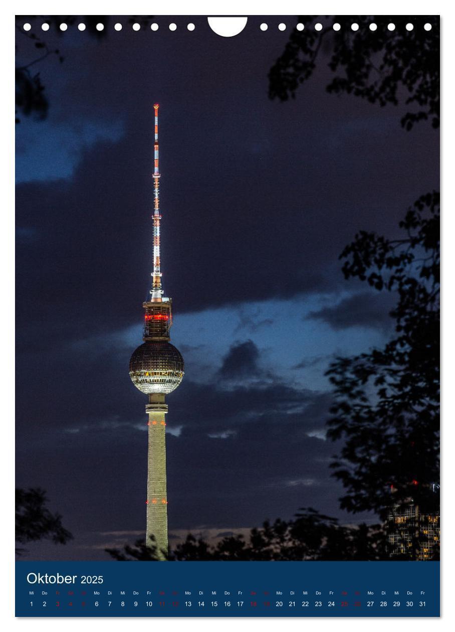 Bild: 9783435910151 | Berliner Fernsehturm - Magische Momente (Wandkalender 2025 DIN A4...