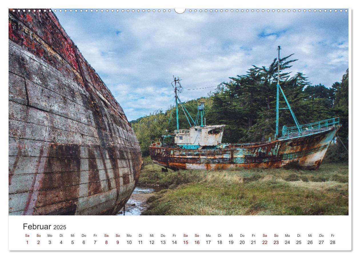 Bild: 9783383965722 | Gestrandet - Schiffswracks in der Bretagne (Wandkalender 2025 DIN...