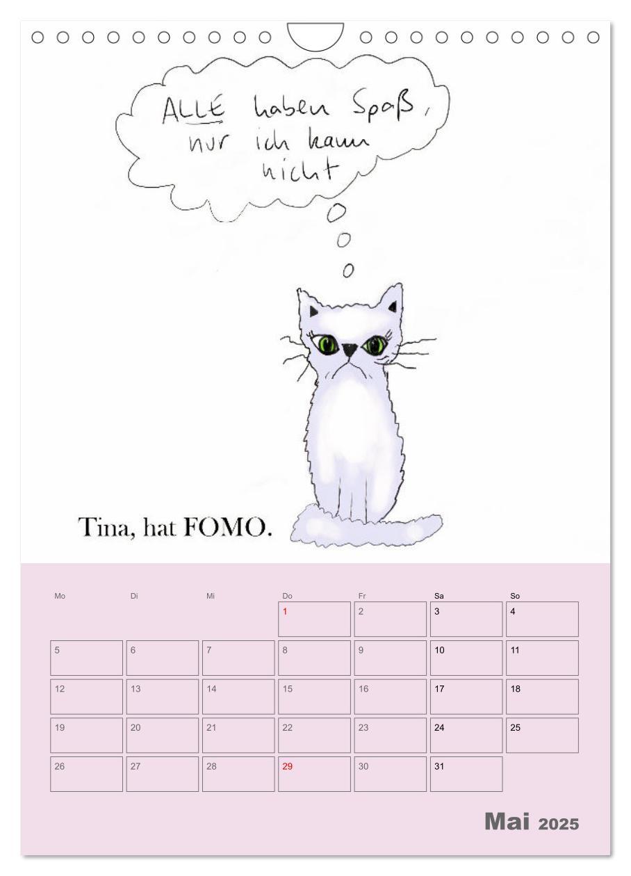 Bild: 9783457220238 | Therapie.Katzen (Wandkalender 2025 DIN A4 hoch), CALVENDO...