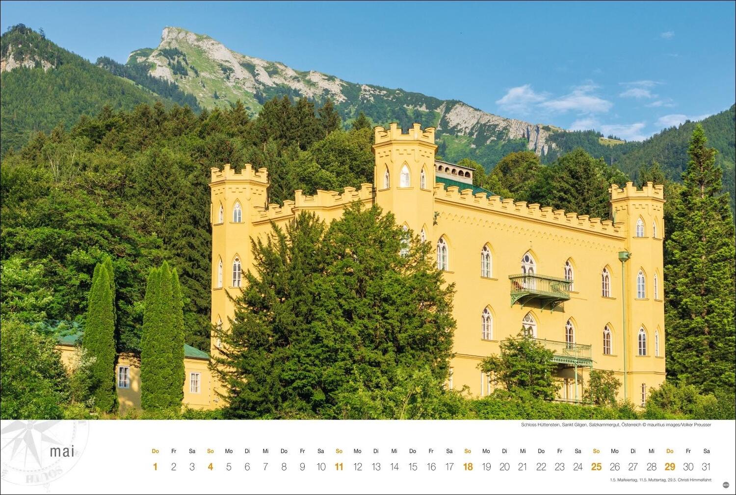 Bild: 9783756404919 | Österreich Globetrotter Kalender 2025 - Von weiter Bergwelt und...