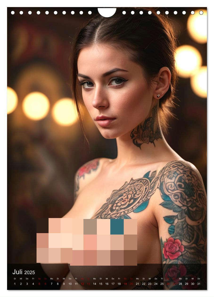 Bild: 9783383817465 | Tattoo Queens (Wandkalender 2025 DIN A4 hoch), CALVENDO Monatskalender