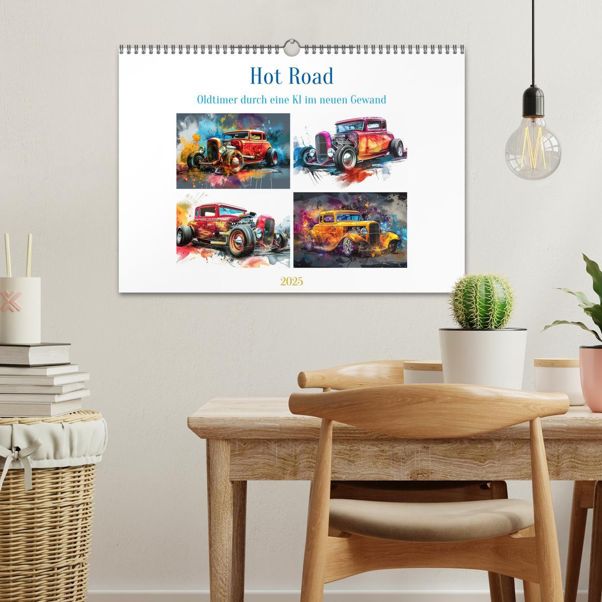 Bild: 9783383806995 | Hot Road - Oldtimer durch eine KI im neuen Gewand (Wandkalender...