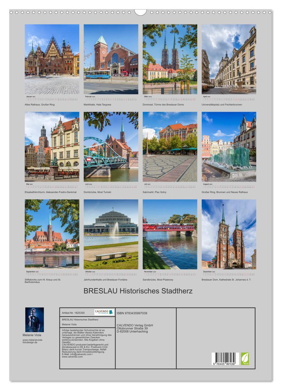 Bild: 9783435997039 | BRESLAU Historisches Stadtherz (Wandkalender 2025 DIN A2 hoch),...