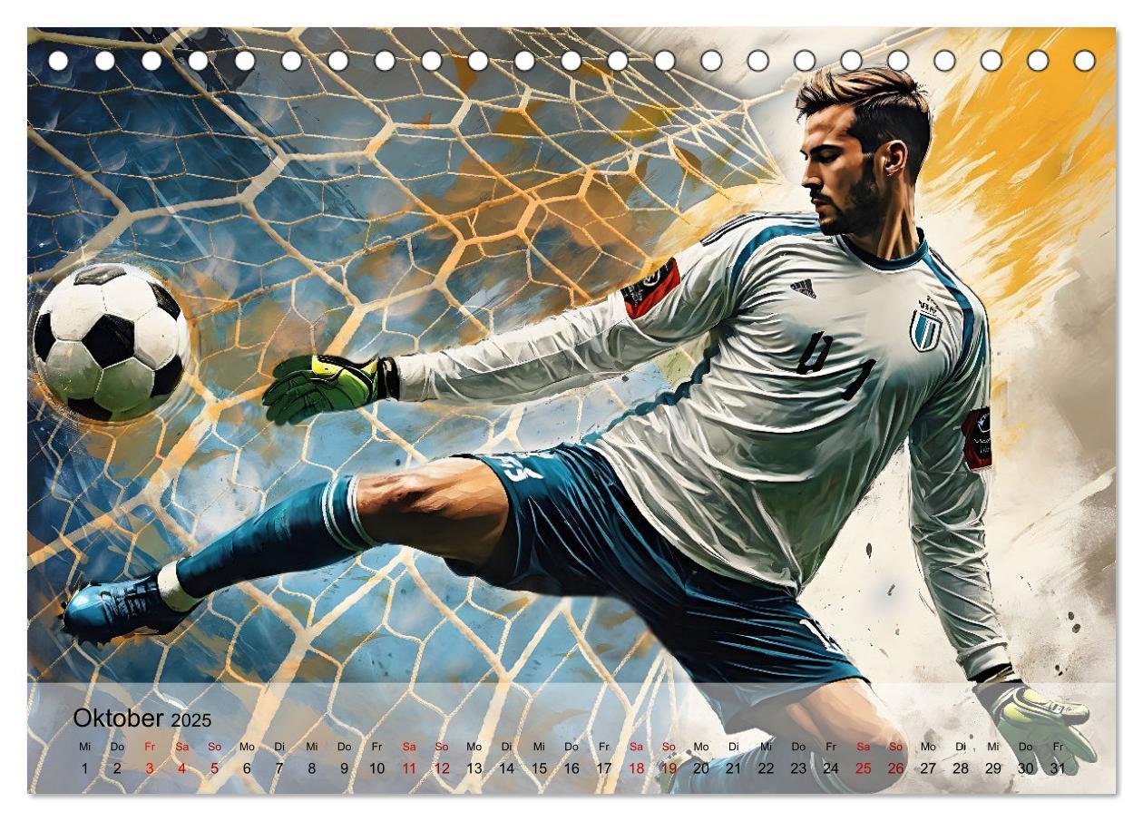 Bild: 9783457178904 | Fußball - Finale (Tischkalender 2025 DIN A5 quer), CALVENDO...