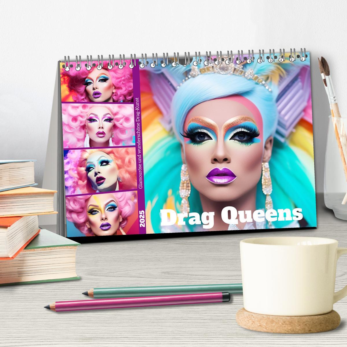 Bild: 9783383895258 | Drag Queens. Glamouröse und wunderschöne Drag-Kunst (Tischkalender...