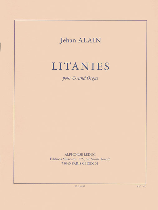 Cover: 9790046298356 | Litanies | Alain | Buch | Alphonse Leduc | EAN 9790046298356