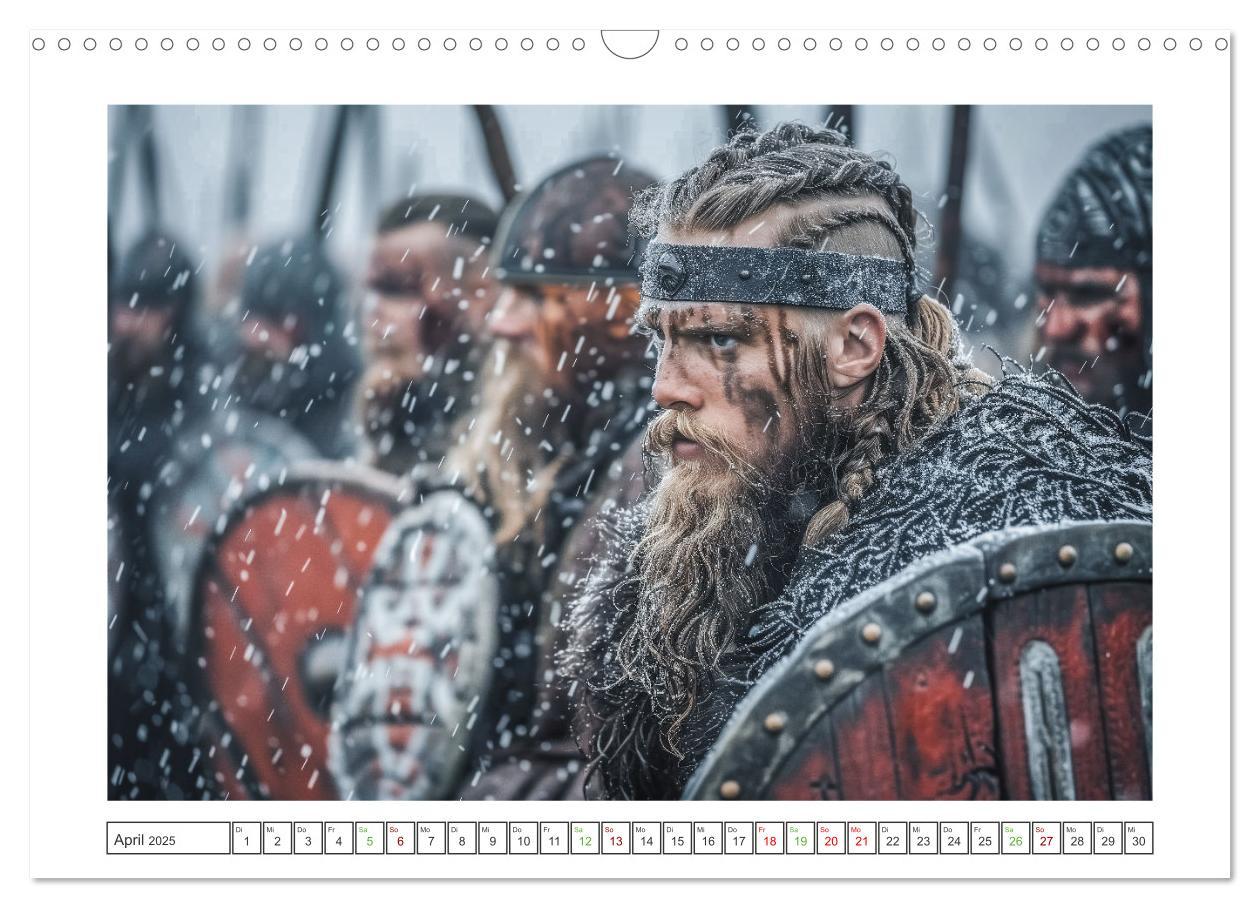 Bild: 9783383789212 | Die Abenteuer der Wikinger (Wandkalender 2025 DIN A3 quer),...