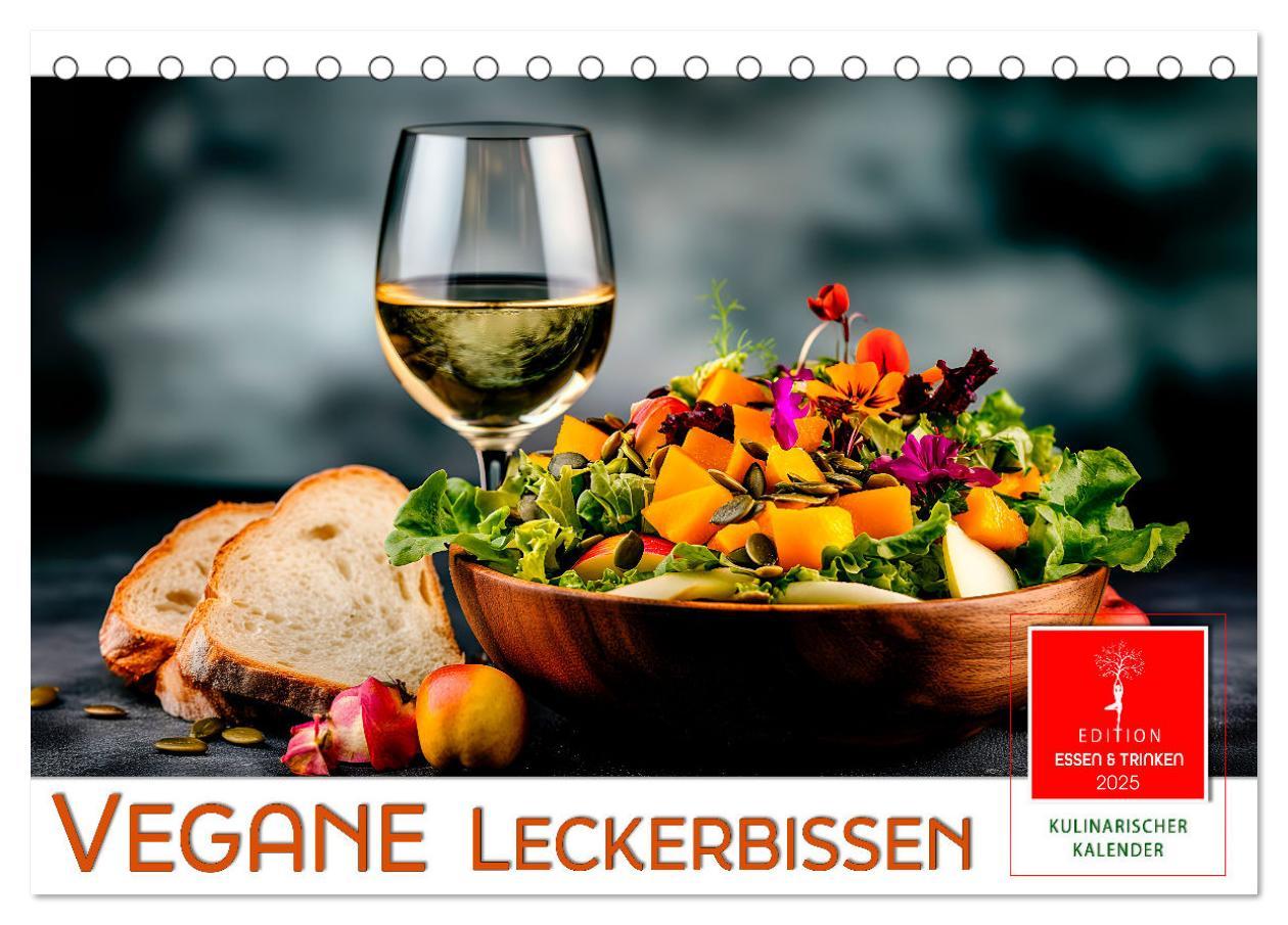 Cover: 9783457231302 | Vegane Leckerbissen (Tischkalender 2025 DIN A5 quer), CALVENDO...