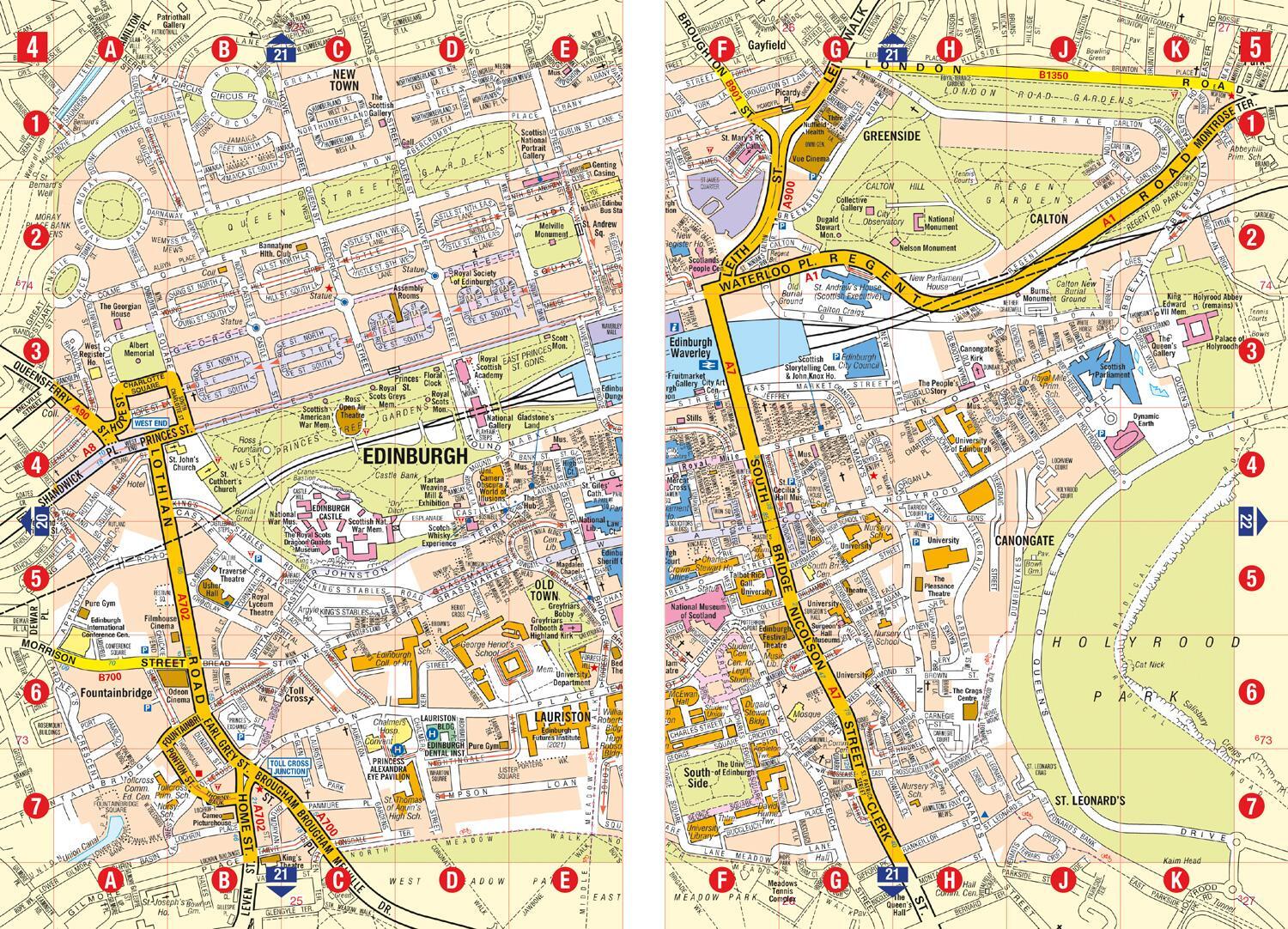 Bild: 9780008445218 | Edinburgh A-Z Street Atlas | A-Z Maps | Taschenbuch | Englisch | 2021