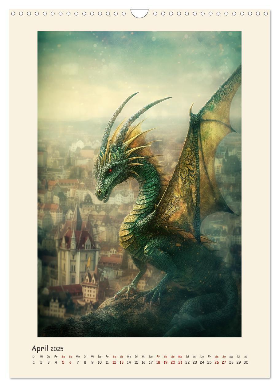 Bild: 9783435857432 | Malerische Drachen (Wandkalender 2025 DIN A3 hoch), CALVENDO...