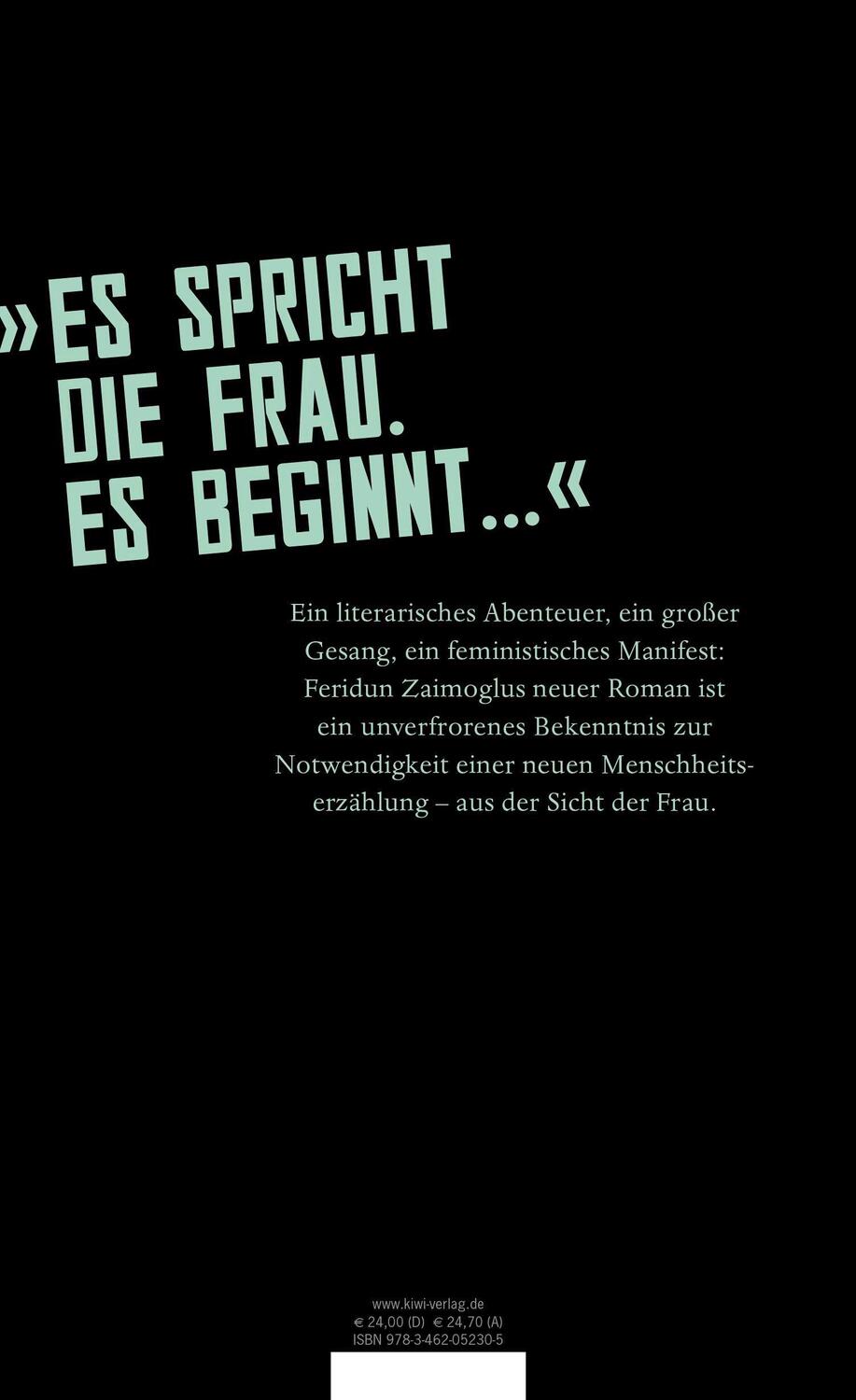 Rückseite: 9783462052305 | Die Geschichte der Frau | Roman | Feridun Zaimoglu | Buch | 400 S.