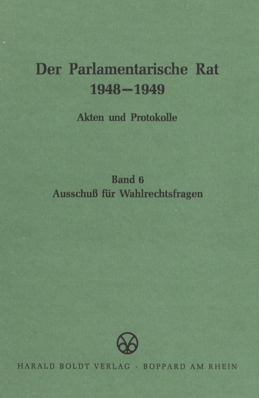 Cover: 9783486419320 | Ausschuß für Wahlrechtsfragen | Harald Rosenbach | Buch | 914 S.