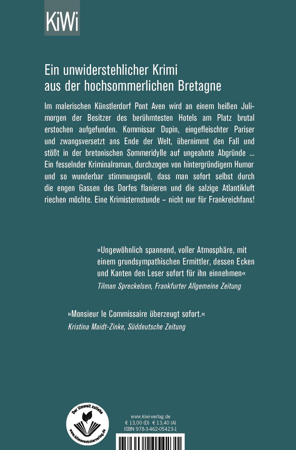 Rückseite: 9783462054231 | Bretonische Verhältnisse | Kommissar Dupins erster Fall | Bannalec