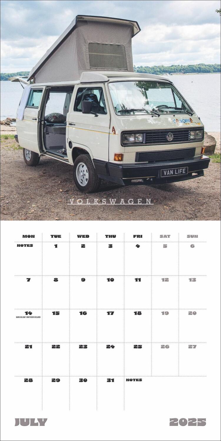 Bild: 9783840196799 | Camper Vans Broschurkalender 2025 | Kalender | Danilo | 28 S. | 2025