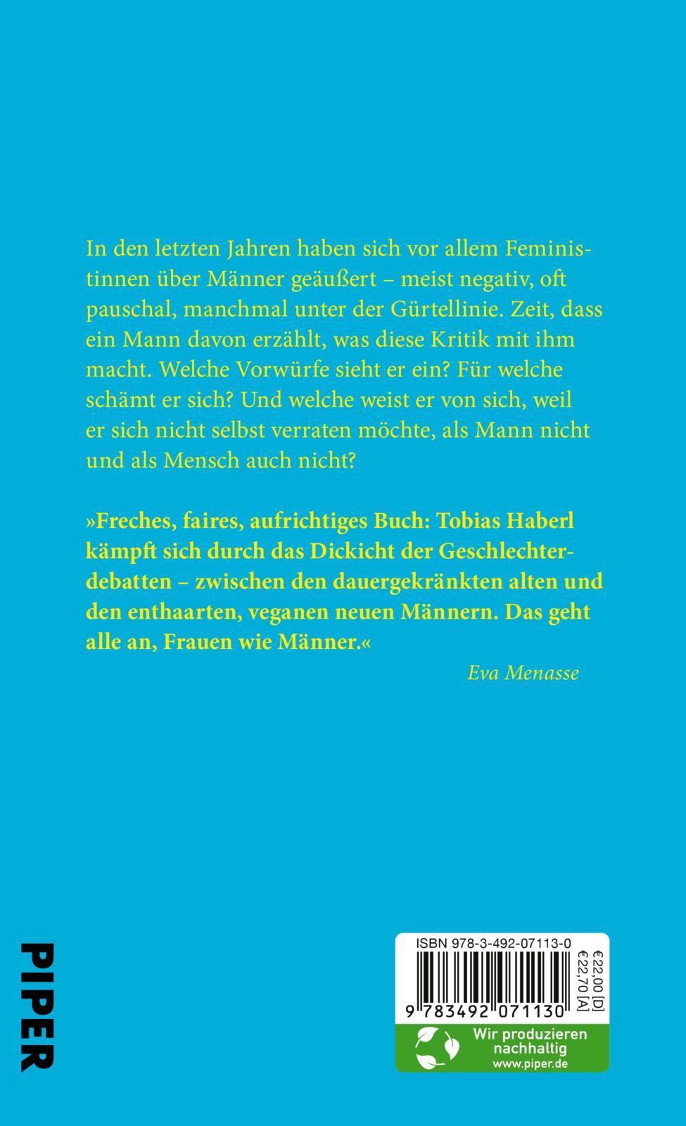 Rückseite: 9783492071130 | Der gekränkte Mann | Tobias Haberl | Buch | 256 S. | Deutsch | 2022