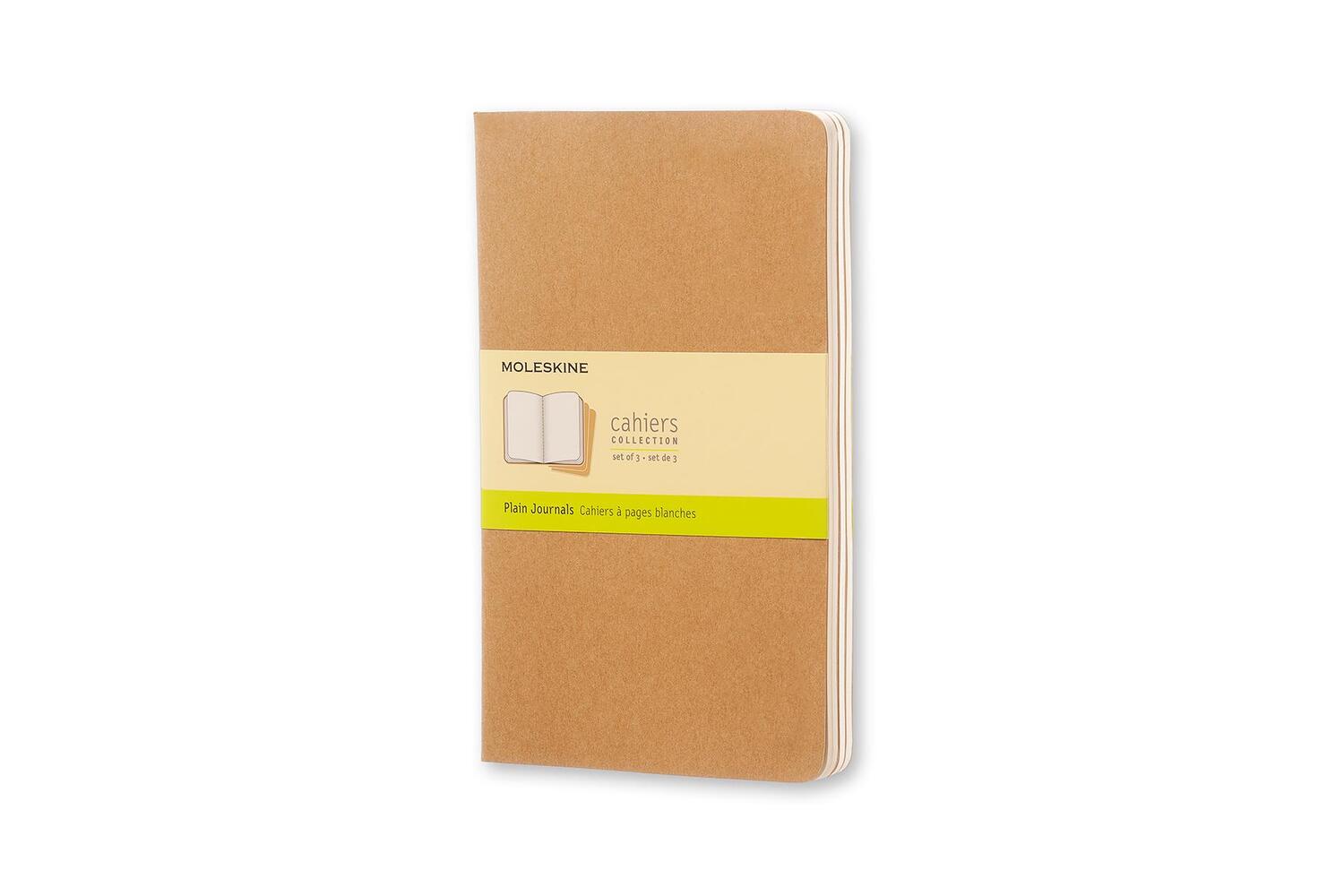 Bild: 9788883705007 | Moleskine Cahier large blanko packpapierbraun DIN A5. 3er Pack | Buch