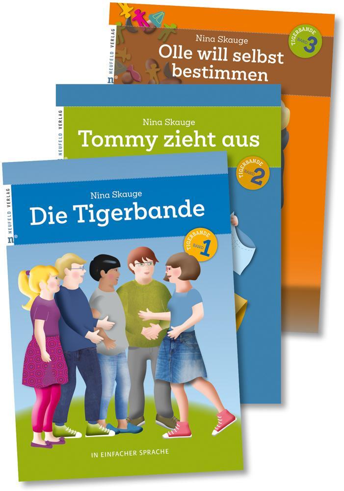 Cover: 9783862561001 | Die Tigerbande - in einfacher Sprache | Band 1 bis 3 im Set | Skauge