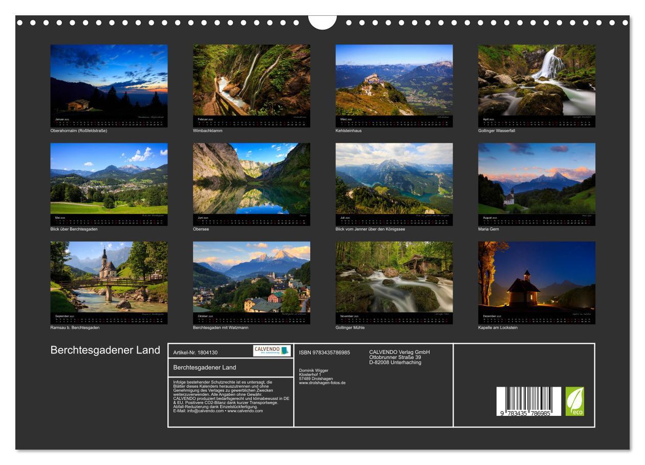 Bild: 9783435786985 | Berchtesgadener Land (Wandkalender 2025 DIN A3 quer), CALVENDO...