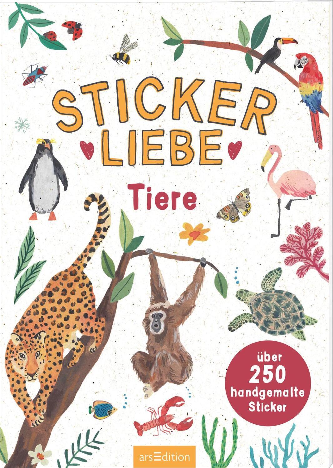 Cover: 4014489134435 | Stickerliebe - Tiere | Über 250 handgemalte Sticker | Sofroniou | 2024