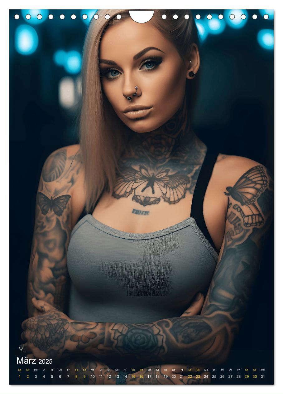 Bild: 9783435848768 | Tattoo Schönheiten - zwölf Monate, zwölf Frauen und jede Menge...