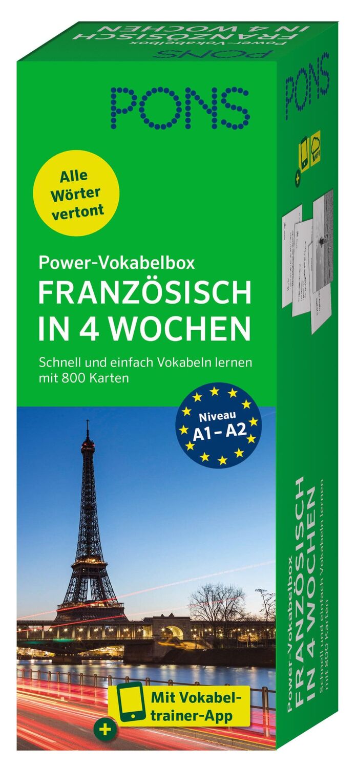 Cover: 9783125660199 | PONS Power-Vokabelbox Französisch in 4 Wochen | Taschenbuch | 800 S.