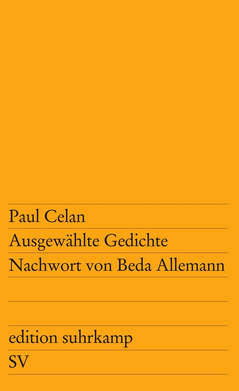 Cover: 9783518102626 | Ausgewählte Gedichte | Zwei Reden | Paul Celan | Taschenbuch | 174 S.