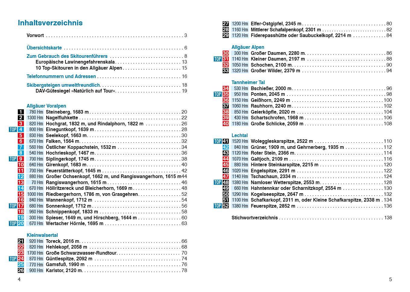 Bild: 9783763359165 | Allgäuer Alpen und Lechtal | 52 Skitouren | Stephan Baur | Taschenbuch