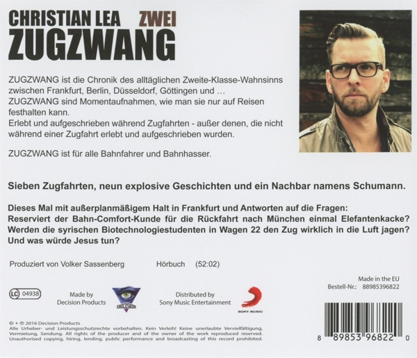 Cover: 889853968220 | ZugZwang zwei | Christian Jonas Lea | Audio-CD | CD | 2016