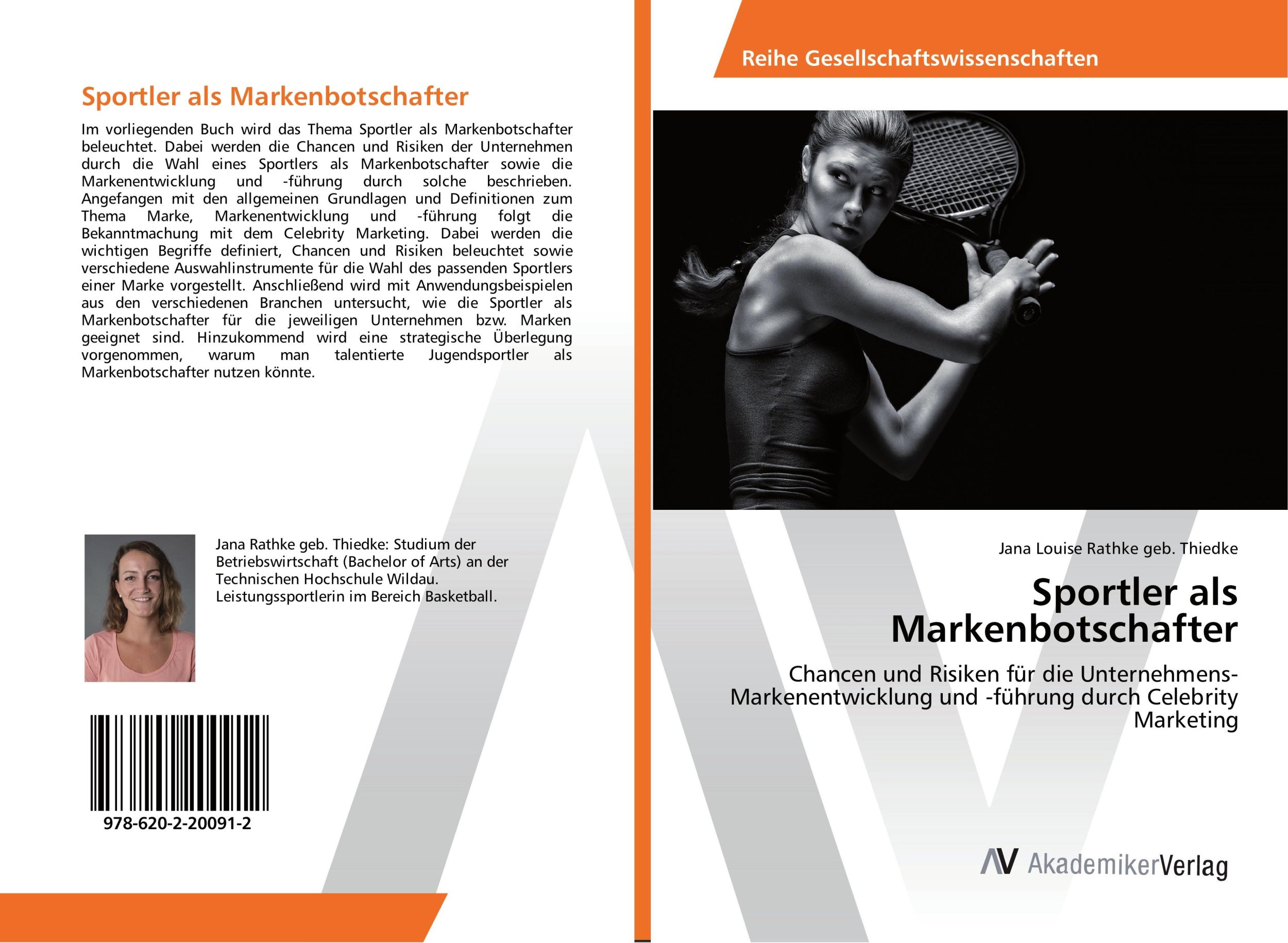 Cover: 9786202200912 | Sportler als Markenbotschafter | Jana Louise Rathke geb. Thiedke