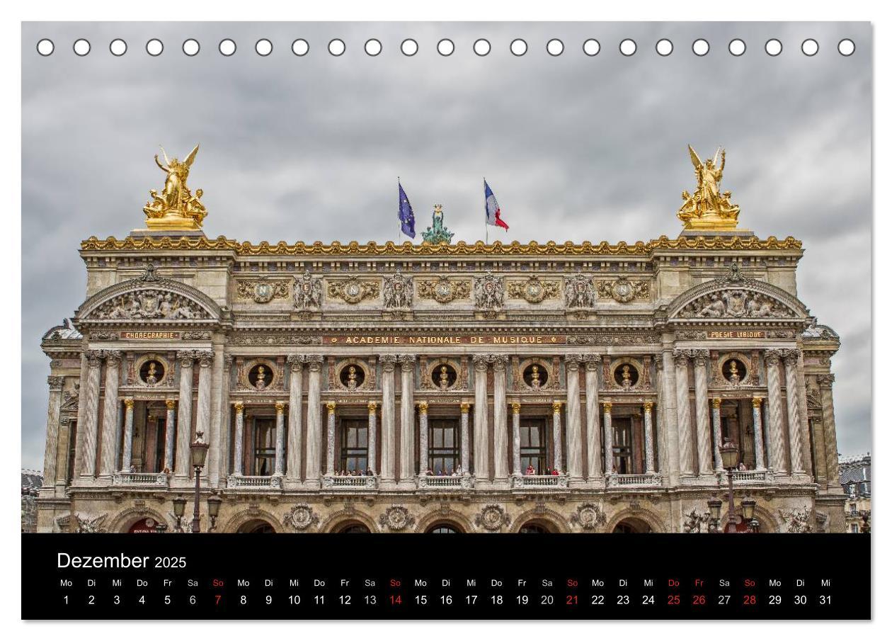 Bild: 9783435775859 | Paris (Tischkalender 2025 DIN A5 quer), CALVENDO Monatskalender | 2025