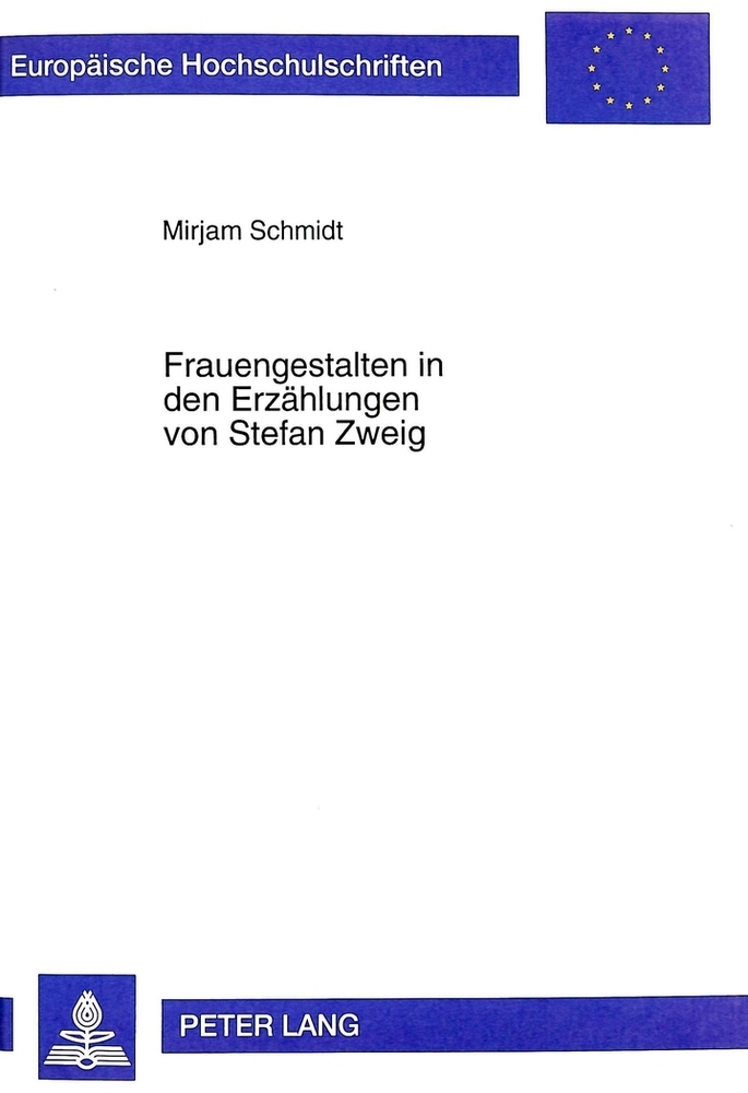 Cover: 9783631328033 | Frauengestalten in den Erzählungen von Stefan Zweig | Mirjam Schmidt