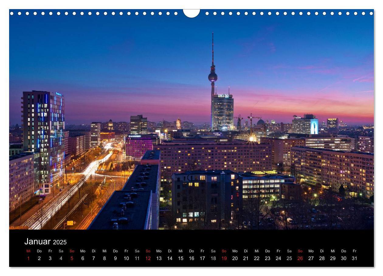 Bild: 9783435566099 | Berlin zwischen Tag und Nacht (Wandkalender 2025 DIN A3 quer),...