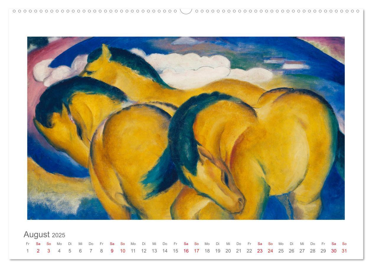 Bild: 9783435324033 | Franz Marc 2025 (Wandkalender 2025 DIN A2 quer), CALVENDO...