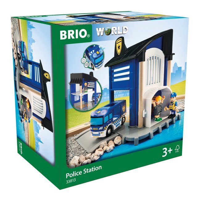 Cover: 7312350338133 | 33813 BRIO Polizeistation mit Einsatzfahrzeug | BRIO® | Spiel | 2017