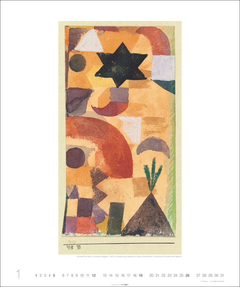 Bild: 9783839900826 | Die Tunisreise Edition Kalender 2025 | Paul/Macke, August Klee | 14 S.